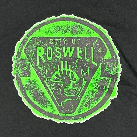 Men's City of Roswell NM Black T-Shirt - Large - Picture 2 of 9